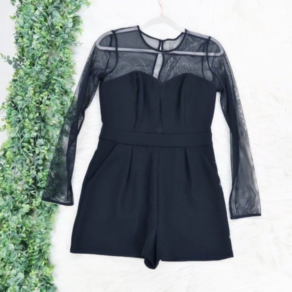 Bcbgeneration Mesh Bustier Romper - image 6